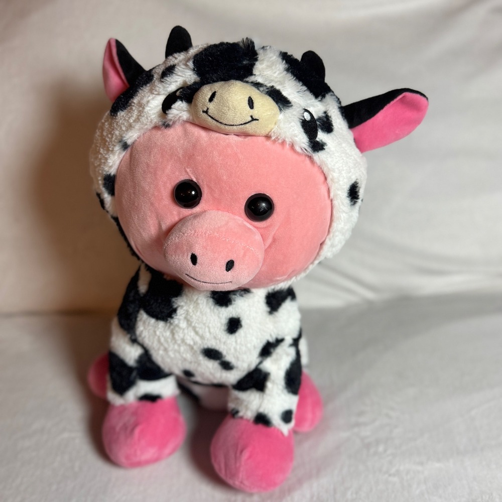 Disguisimals MOOEEY The Pig Cow Plush Peek-A-Boo Toys 14.5"‎ Soft & Cuddly